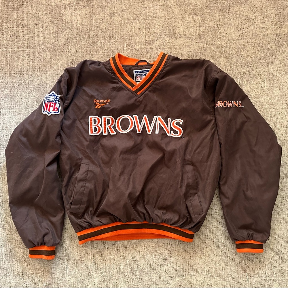1990's Reebok Pro Line Cleveland Browns Field Jacket Size Medium